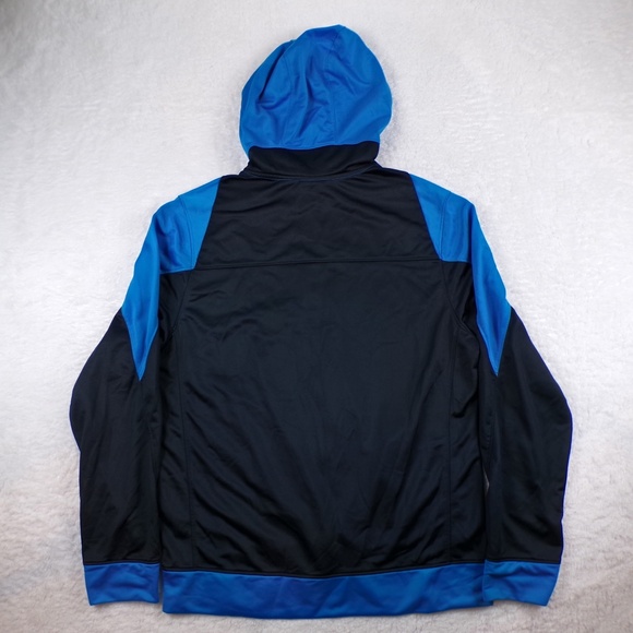 FC Barcelona Hoodie Mens Size Medium Blue/Black Full Zip - Picture 11 of 11